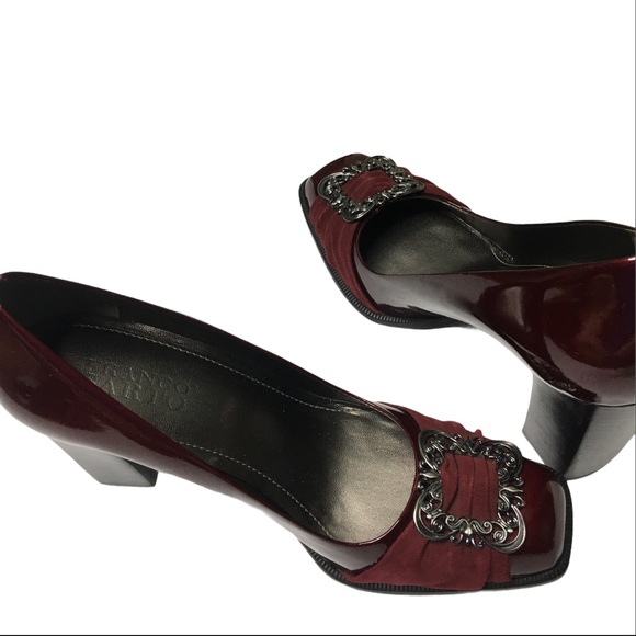 Franco Sarto Leather Suede Pump - Picture 4 of 6